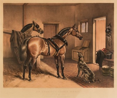 Lot 300 - Giles (J. West). J. F. Herring's Stable Scenes, No. 1 Carriage Horses, 1852