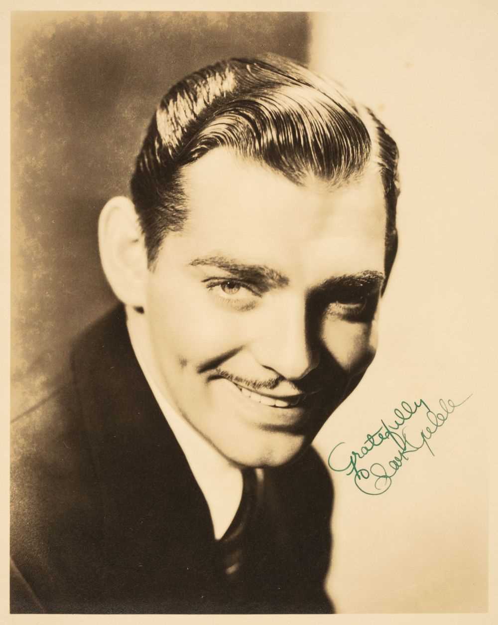 Lot 223 - Gable (Clark, 1901-1960). A vintage signed photograph