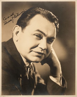 Lot 263 - Robinson (Edward G., 1893-1973). A vintage signed photograph by Elmer Fryer