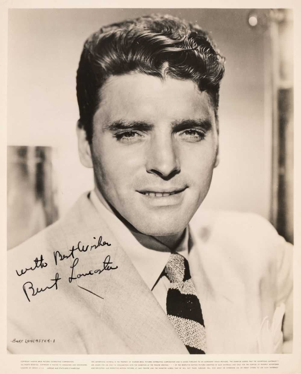 Lot 237 - Lancaster (Burt, 1913-1994). A vintage signed publicity photograph