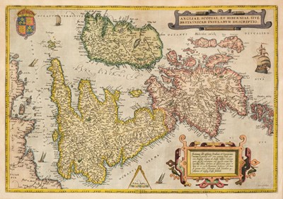 Lot 244 - British Isles. Ortelius (Abraham), Angliae, Scotiae et Hiberniae...,  [1570 or later]