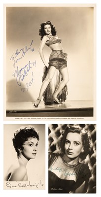 Lot 212 - De Carlo (Yvonne, 1922-2007). A signed and inscribed glossy publicity photograph, 1945