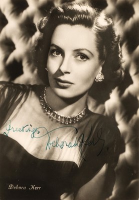 Lot 212 - De Carlo (Yvonne, 1922-2007). A signed and inscribed glossy publicity photograph, 1945