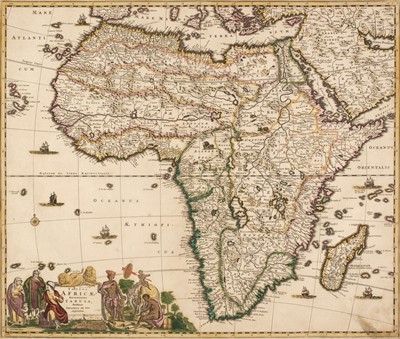 Lot 237 - Africa. De Wit (Frederick), Totius Africae Accuratissima Tabula..., Amsterdam, circa 1680