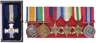 Lot 186 - Medals. A Dunkirk Evacuation Group to Captain W.O. Young, DSC, Merchant Navy