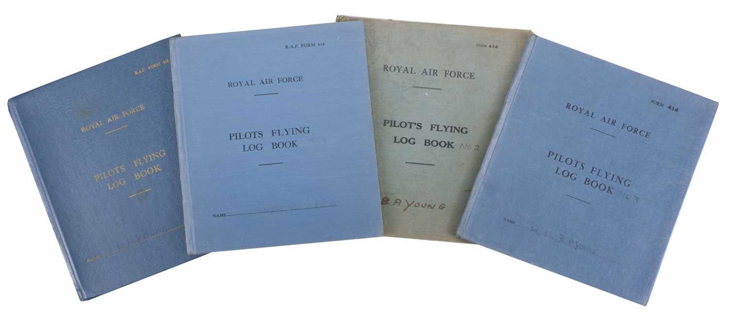 lot-257-log-books-raf-log-books-kept-by-air-vice