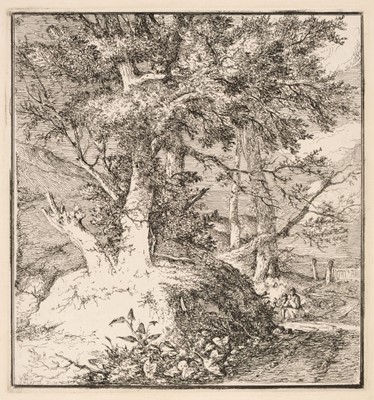 Lot 207 - Crome (John the Elder, 1768-1821). A Large Tree on a Mound, circa 1809-1813, etching