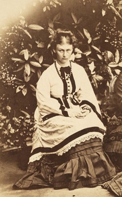 Lot 55 - Liddell (Alice Pleasance, 1852-1934). Portrait, c. 1870, albumen print laid on card