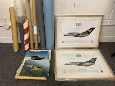 Lot 234 - Aviation Ephemera. Two Squadron colour prints depicting the two last Panavia Tornado