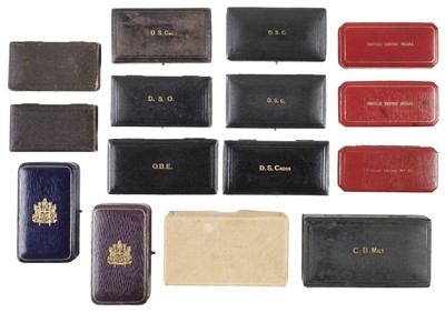 Lot 185 - Medal Cases. A large collection of medal cases