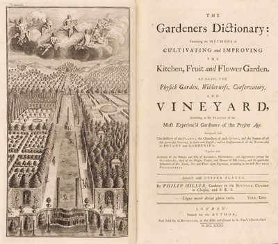 Lot 210 - Miller (Philip). The Gardeners Dictionary, 1st edition, 1731