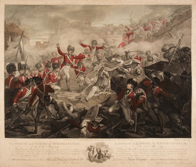 Lot 55 - Henry Singleton. The Assault of Seringapatam, & The Surrender of Two Sons of Tippoo, 1801-02