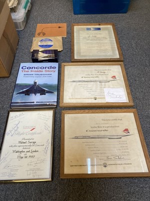 Lot 343 - Concorde. A collection of Concorde memorabilia