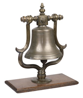 Lot 9 - Ship's Bell. A good 19th century bronze ships bell