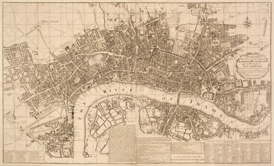 Lot 264 - London. Smith (Joseph). A new and exact plan of the cities of London & Westminster..., 1725