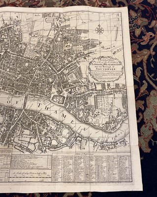 Lot 264 - London. Smith (Joseph). A new and exact plan of the cities of London & Westminster..., 1725