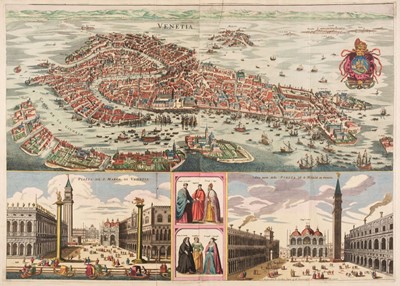 Lot 280 - Venice. Merian (Matthaus), Venetia, Joachim Ottens, Amsterdam, circa 1745