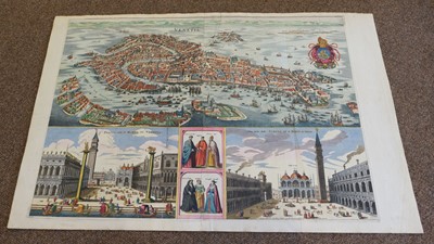 Lot 280 - Venice. Merian (Matthaus), Venetia, Joachim Ottens, Amsterdam, circa 1745