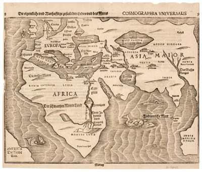 Lot 284 - World. Bunting (Heinrich), Die Eigentliche und Warhafftige gestalt der Erden und des Meers, 1581