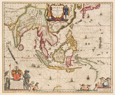 Lot 252 - East Indies. Blaeu (W. J.), India quae Orientalis dicitur et Insulae adjacentes, circa 1640