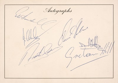 Lot 119 - Formula One Autographs. A rare signed printed programme for a Charity Cricket match, August 1966