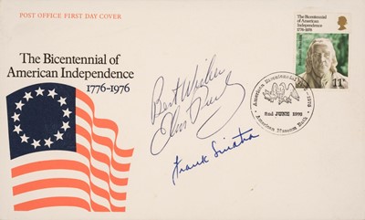 Lot 258 - Presley (Elvis, 1935-1977 & Sinatra, Frank, 1915-1998), A rare double-signed First Day Cover