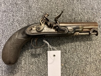 Lot 150 - Pistol. A George III Irish flintlock pistol by Rigby & Son, Dublin