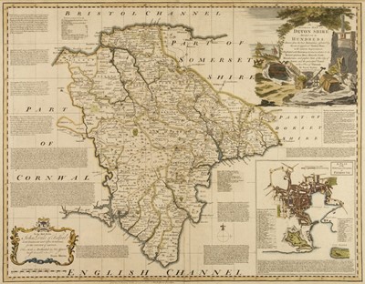 Lot 83 - Devon. Bowen (Emanuel), An Accurate Map of Devon Shire..., J. Tinney circa 1755