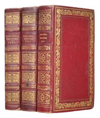 Lot 5 - Army Lists. The East-India Register and Directory, 3 volumes, 1823-31
