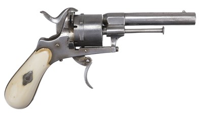 Lot 167 - Revolver. A 19th-century Belgian six-shot revolver