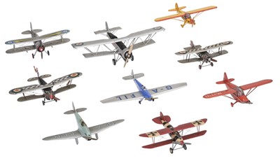 Lot 295 - Model Aircraft. A collection of 1930-60s 1:72 scale wooden model aircraft