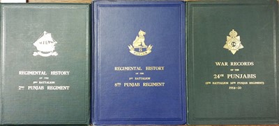 Lot 109 - Wylly (Colonel H. C.). History of the 3rd Battalion 2nd Punjab Regiment, 1927..., and others