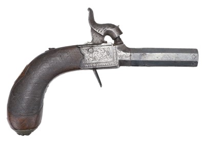 Lot 147 - Pistol. A 19th-century small percussion pocket pistol