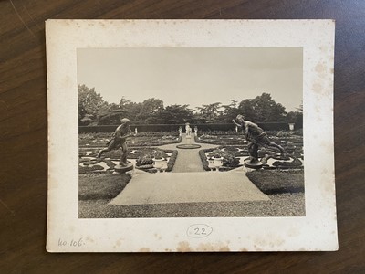 Lot 37 - English Gardens. An archive of 84 whole-plate photographs of English gardens, c. 1940-50