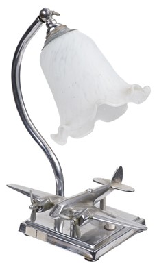 Lot 285 - Desk Lamp. A WWII bomber table lamp circa 1940s