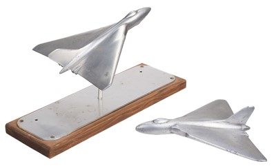 Lot 277 - Aircraft Models. Avro `Vulcan` B.Mk.1. aluminium desktop model circa 1950s