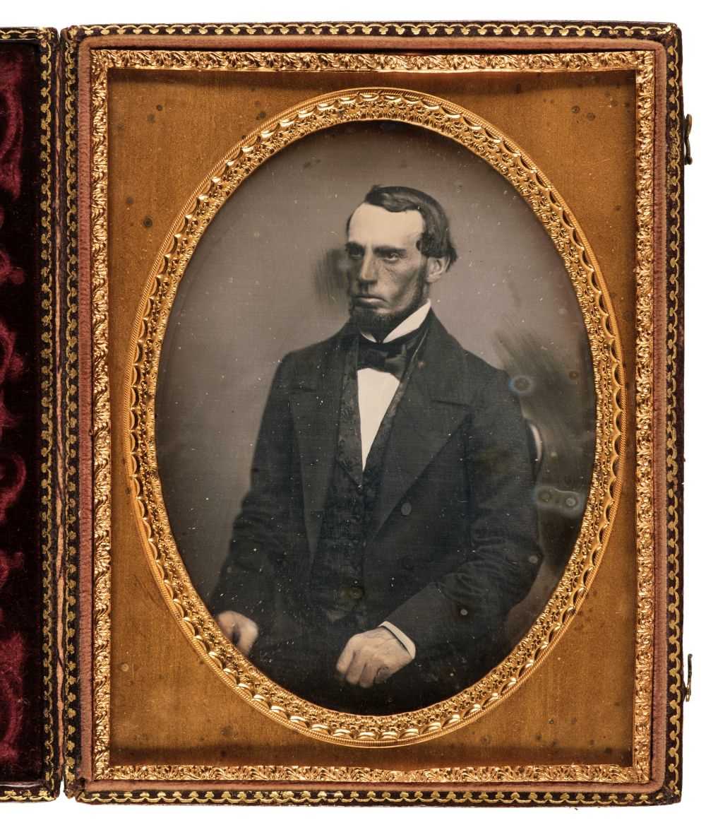 Lot 32 - Daguerreotype. A half-plate daguerreotype, c. 1855