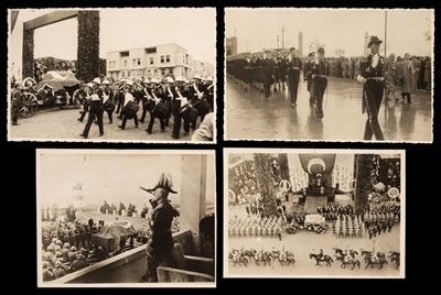 Lot 3 - Ataturk (Mustafah Kemal, c. 1881-1938). A series of 9 photographs taken by a member of HMS Malaga