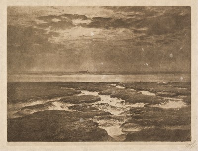 Lot 34 - Davison (George, 1856-1930). Marshland, North Wales, c. 1916, photogravure on japan tissue