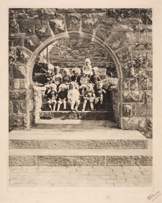 Lot 35 - Davison (George, 1856-1930). 'Our little school at Wernfawr in summer 1916', photogravure