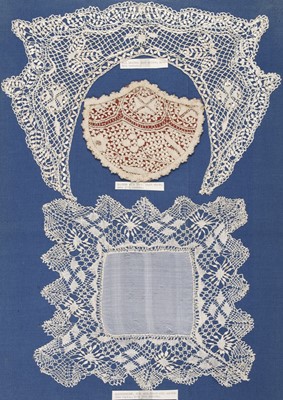 Lot 666 - Lace. Four items of Maltese lace, late 19th century, & a collection of other lace items