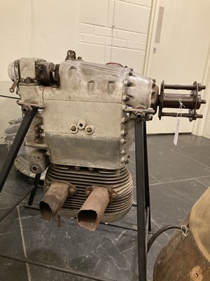 Lot 188 - Flying Flea. Scott Flying Flea aircraft engine and parts circa 1935