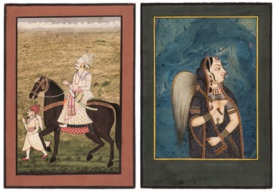 Lot 304 - India School. Two portrait studies, mid -to-late 19th century