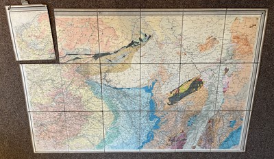 Lot 257 - France. Dufrenoy (Pierre A. & Elie de Beaumont, Leonce). Carte Geologique de France...,  1841
