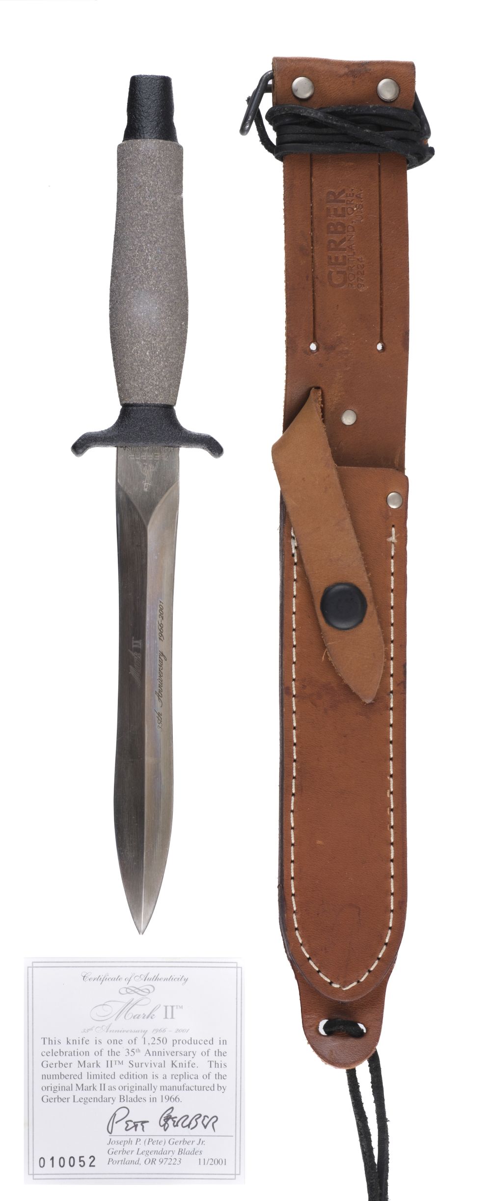 Lot 80 Gerber Knife. A Gerber MkII 35th Anniversary