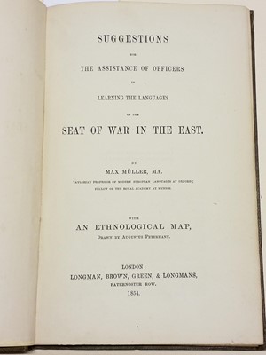 Lot 150 - Muller (Friedrich Max). Suggestions for the Assistance of Officers in Learning the Languages...