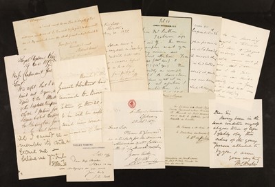 Lot 156 - Victorian Autographs. A large collection of 70 Autograph Letters Signed by notable Victorian figures