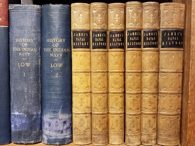 Lot 425 - Low (Charles Rathbone). History of the Indian Navy (1613-1863), 1st edition, 2 volumes, 1877