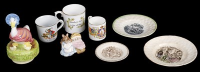 Lot 513 - Nursery Ceramics. A collection of early 20th century and later child's ceramics