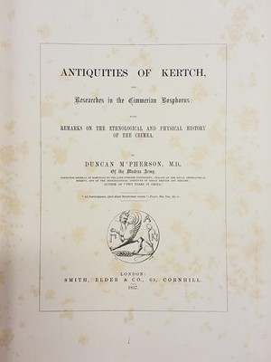 Lot 24 - McPherson (Duncan). Antiquities of Kertch, 1857